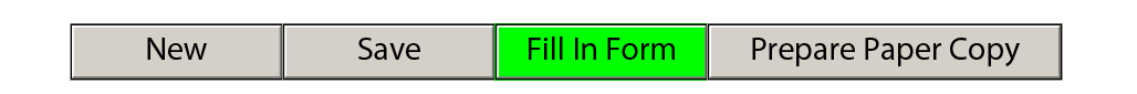 This image shows where to find the Fill In Form option when you open the Notice of Family Claim (Form F3)